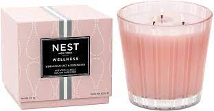 NEST Himalayan Salt & Rosewater Scented 3-Wick Candle