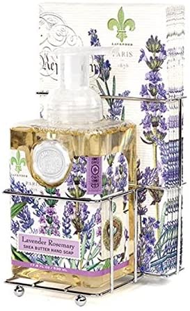 Michel Design Lavender Resemary Foaming Soap and Napkin Set