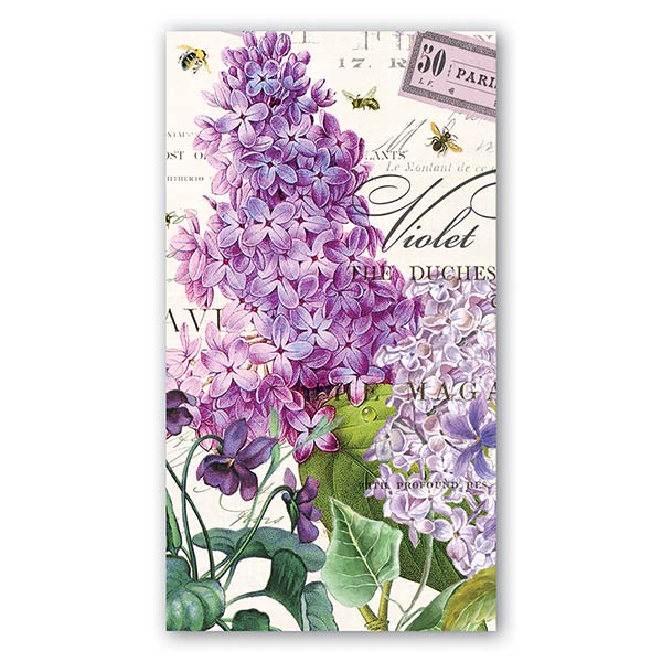 Michel Design Lilac and Violets Lunch Napkins