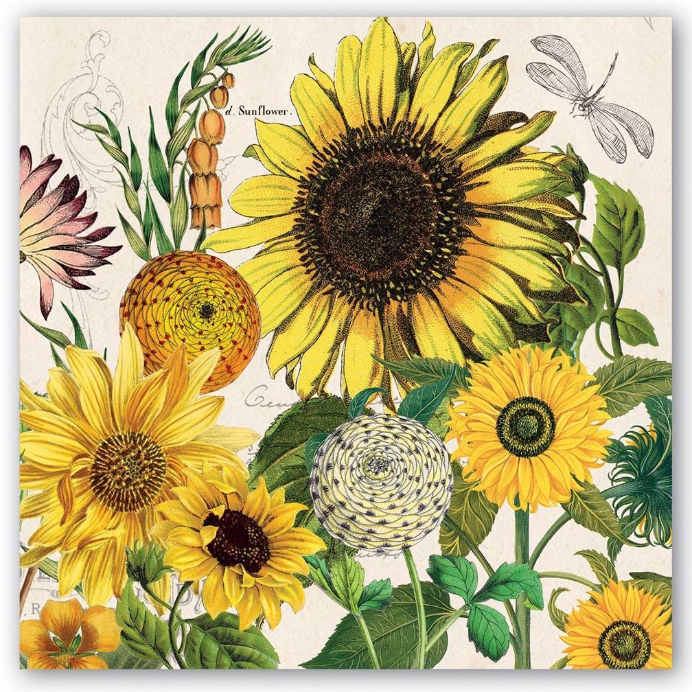 Michel Design Sunflower Lunch Napkins