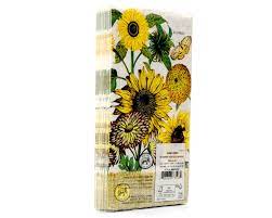 Michel Design Sunflower Hostess Napkins