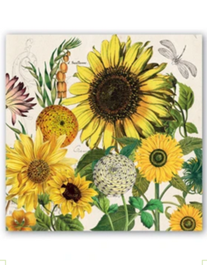 Michel Design Sunflower Cocktail Napkins