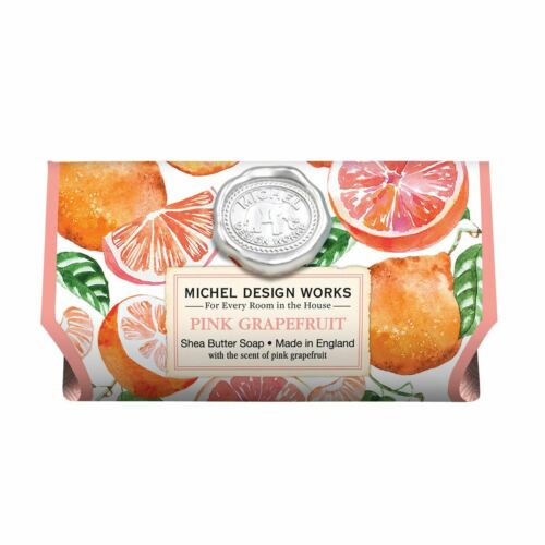 Michel Design Pink Grapefruit Shea Butter Big Bath Soap Bar