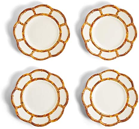 Two's Company Bamboo Touch Accent Plates