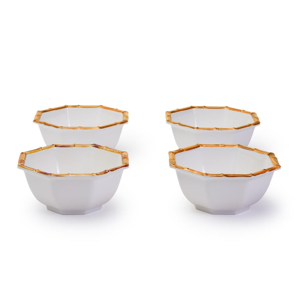 Two's Company Bamboo Octagon Small Bowls (4)