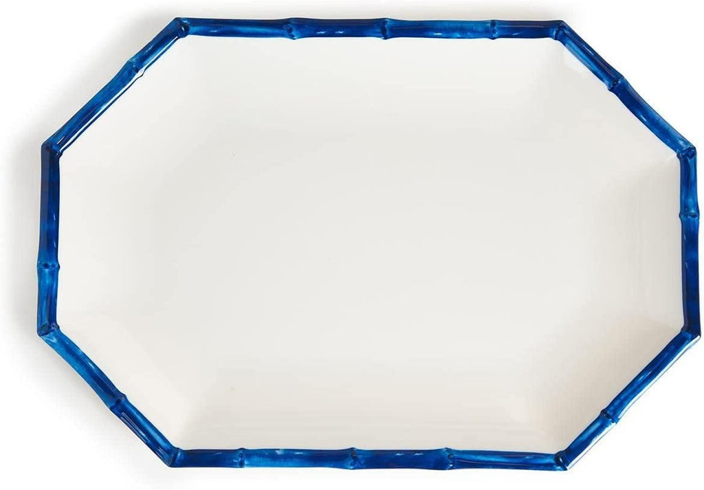 Two's Company Octagonal Bamboo Touch Serving Tray