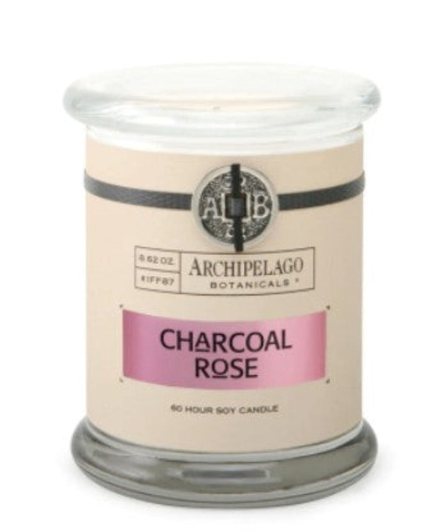 Archipelago Charcoal Rose Jar Candle