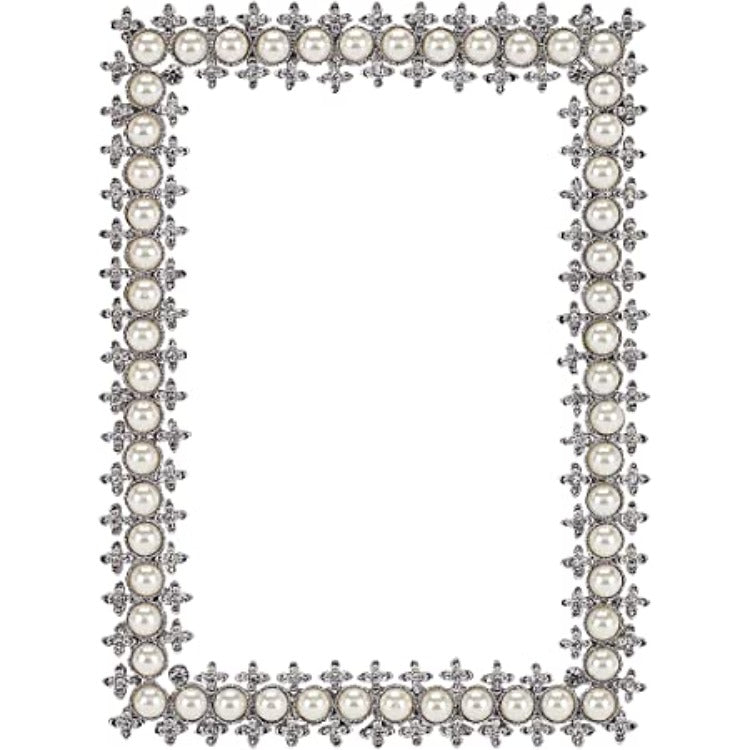 Olivia Riegel Crystal and Pearl 4x6-inch Photo Frame