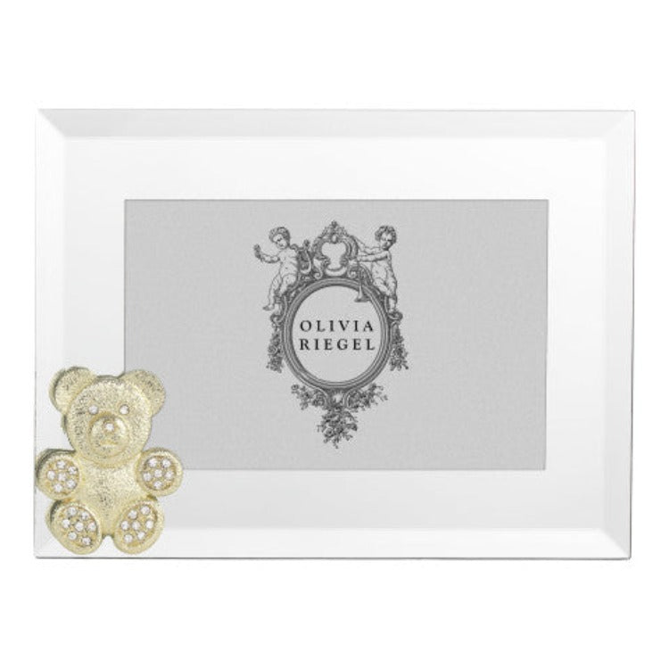 Olivia Riegel Gold Teddy Bear 5x7-inch Photo Frame