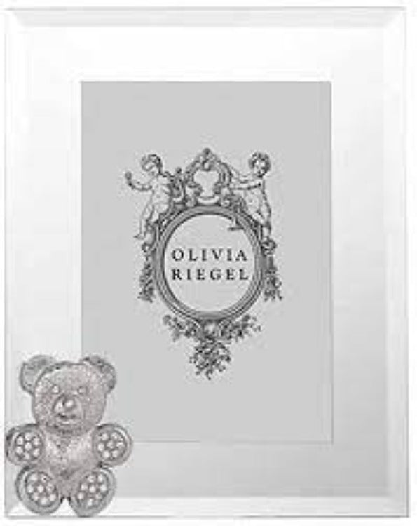 Olivia Riegel Silver Teddy Bear 5x7-inch Photo Frame