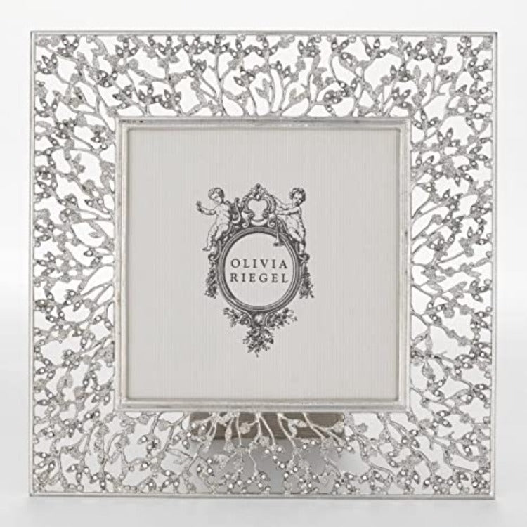 Olivia Riegel Silver ISadora 4x4-inch Photo Frame