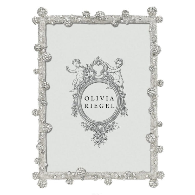 Olivia Riegel Silver Pave Odyssey 5x7-inch Photo Frame