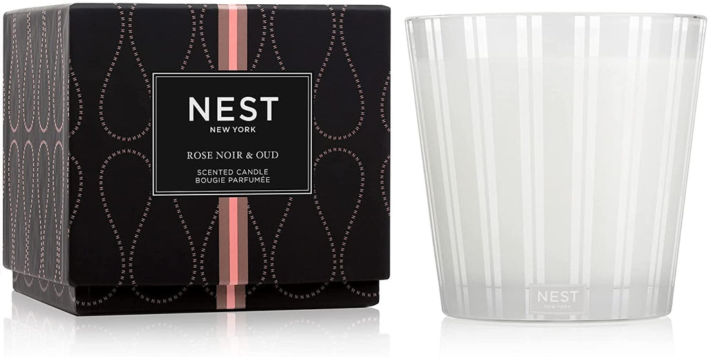 NEST Rose Noir and Oud 3 Wick Candle