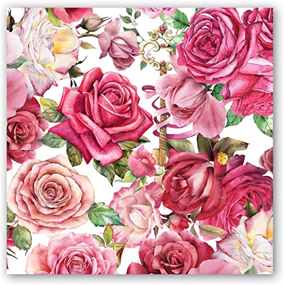 Michel Design Works Royal Rose Lunch Napkins