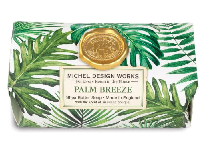 Michel Design Palm Breeze Shea Butter Small Bath Soap Bar