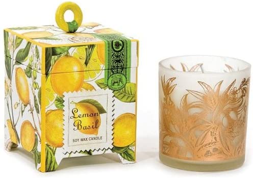 Michel Design Lemon Basil Soy Wax Candle