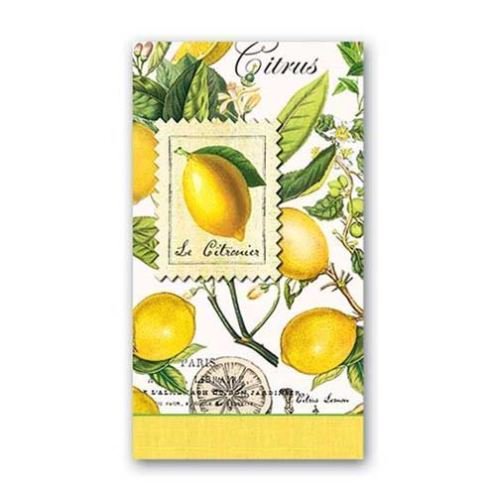 Michel Design Lemon Basil Hostess Napkins